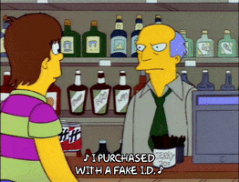 Simpsons Fake Id